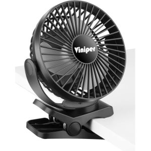Viniper Rechargeable Clip-on Fan - Best Stroller Fans for Disney