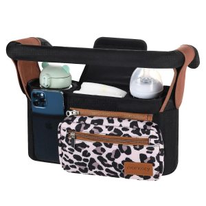 Momcozy Universal Baby Stroller Organizer with Cup Holders