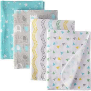 Luvable Friends Unisex Baby Cotton Flannel Receiving Blankets
