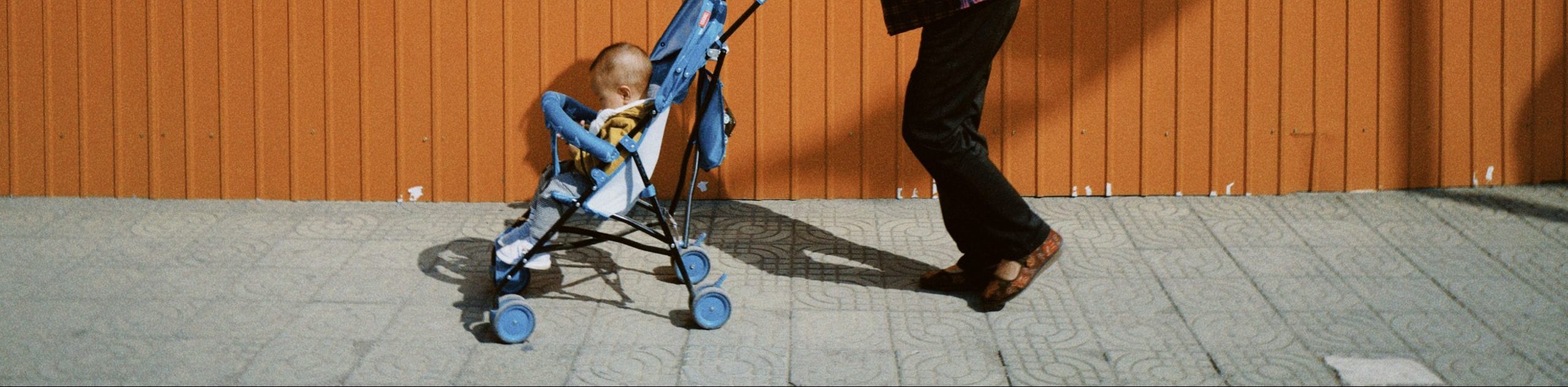 When can baby sit in front facing stroller