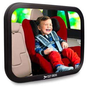 Cozy Greens Shatterproof Baby Car Mirror